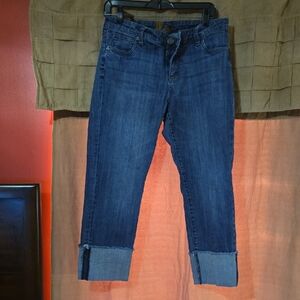 Kut from the Kloth Blue Ankle Cropped Jeans